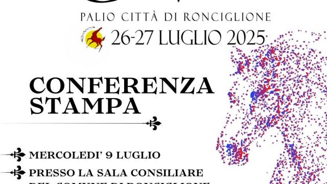 CONFERENZA STAMPA di presentazione del Palio Citt&agrave; di Ronciglione 2025 e dei premi.